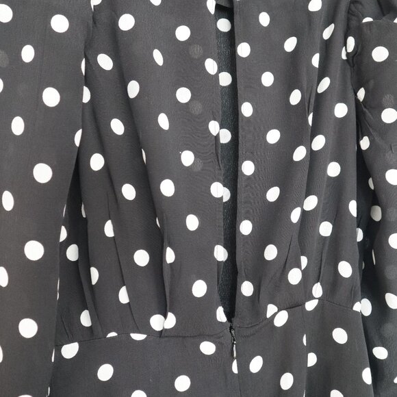 H&M Polka dot Long Sleeves Dress - Size US 4 - Picture 4 of 7